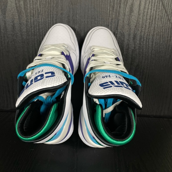 CONVERSE ERX 260 Mid White/Court Purple/Bold Jade - Picture 7 of 9